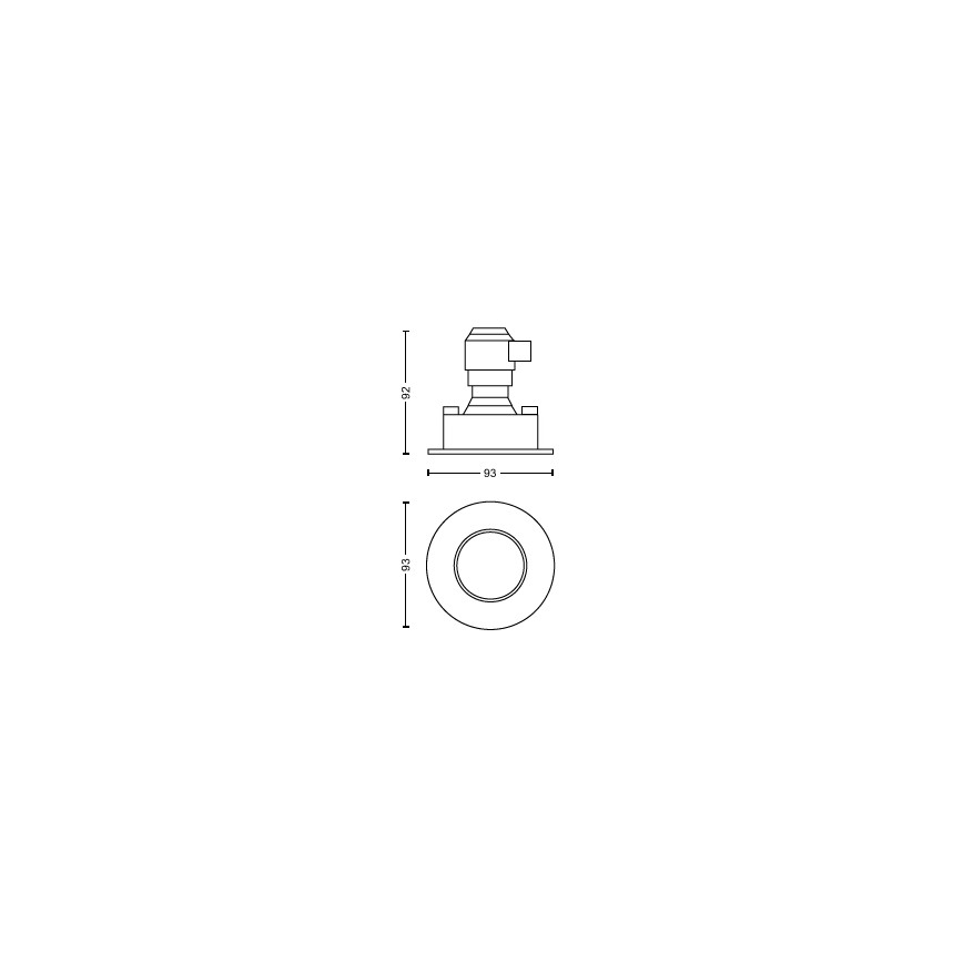 Philips - Komplet 3x LED prigušiva kupatilsko ugradno svetlo Hue ADORE BATHROOM 1xGU10/4,2W/230V 2200-6500K IP44