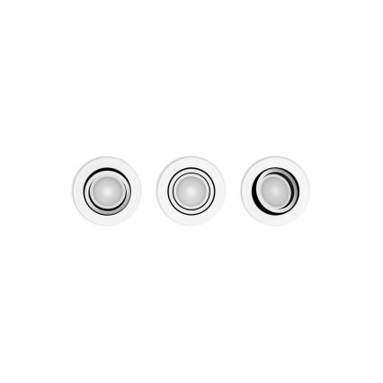 Philips - Set 3xLED RGBW Prigušiva ugradbeni Hue CENTURA 1xGU10/4,2W/230V 2000-6500K