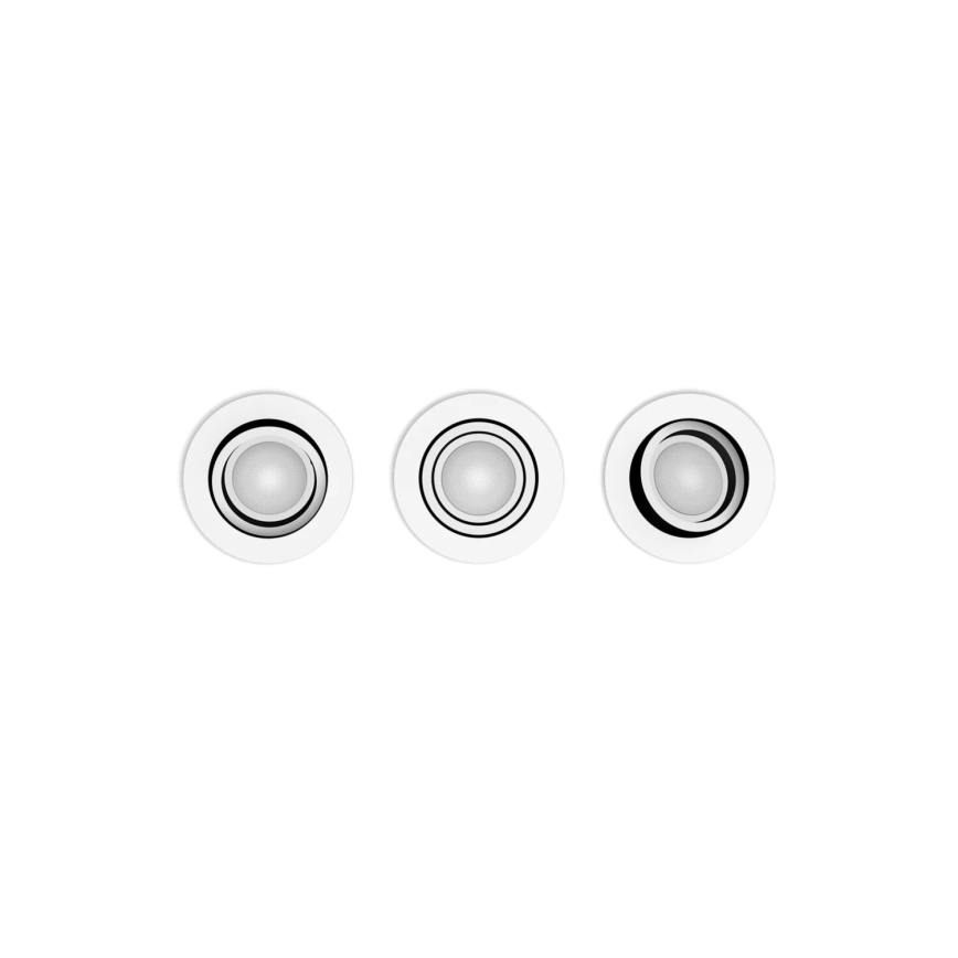 Philips - Set 3xLED RGBW Prigušiva ugradbeni Hue CENTURA 1xGU10/4,2W/230V 2000-6500K