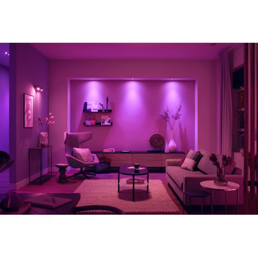 Philips - Set 3xLED RGBW Prigušiva ugradbeni Hue CENTURA 1xGU10/4,2W/230V 2000-6500K