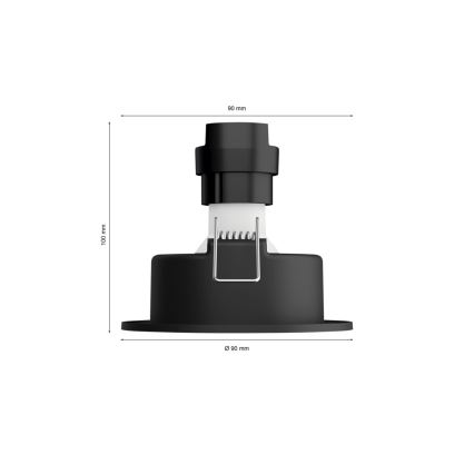 Philips - Set 3xLED RGBW Prigušiva ugradbeni Hue CENTURA 1xGU10/4,2W/230V 2000-6500K