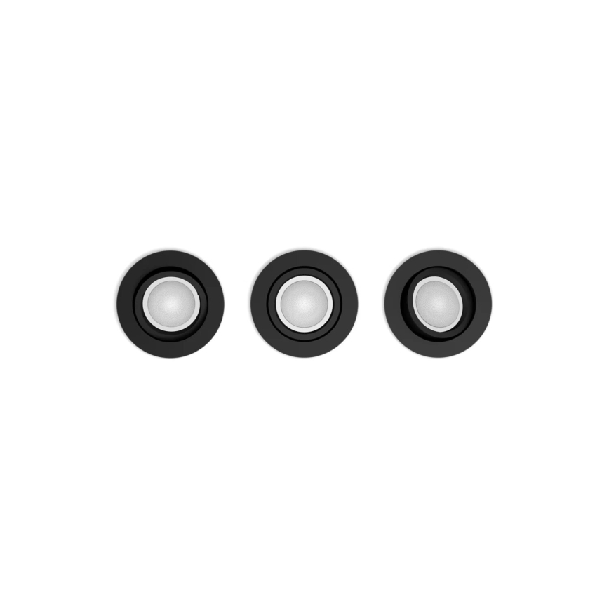 Philips - Set 3xLED RGBW Prigušiva ugradbeni Hue CENTURA 1xGU10/4,2W/230V 2000-6500K