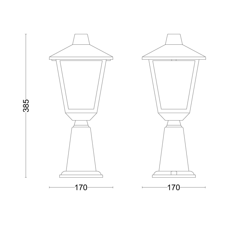 Philips - Spoljašnja lampa KINNO 1xE27/25W/230V IP44