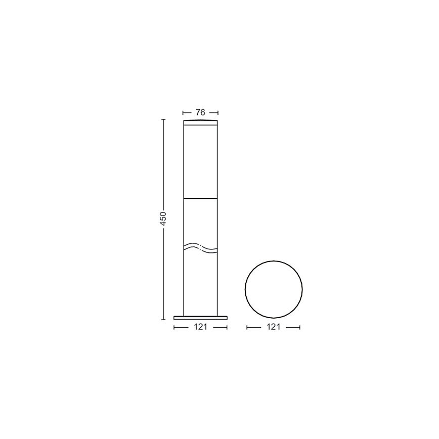 Philips - Spoljašnja lampa 1xE27/20W/230V 45 cm IP44