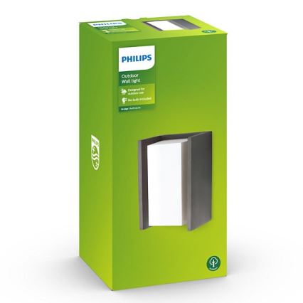 Philips - Spoljašnja zidna lampa BRIDGE 1xE27/15W/230V IP44