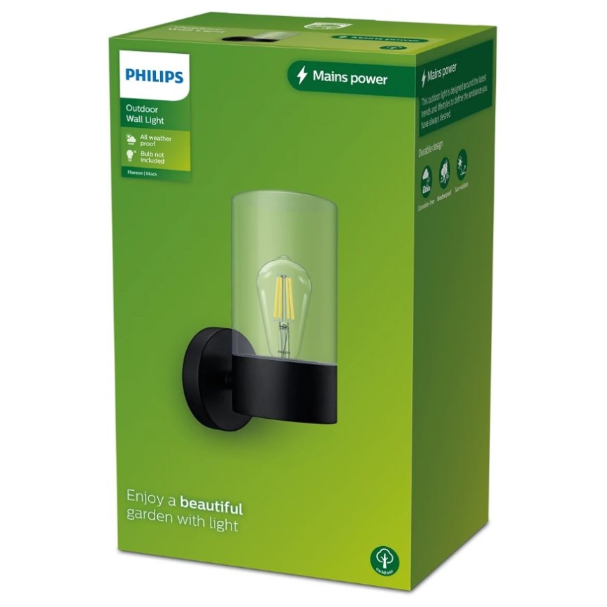 Philips - Spoljašnja zidna lampa FLAREON 1xE27/25W/230V IP44