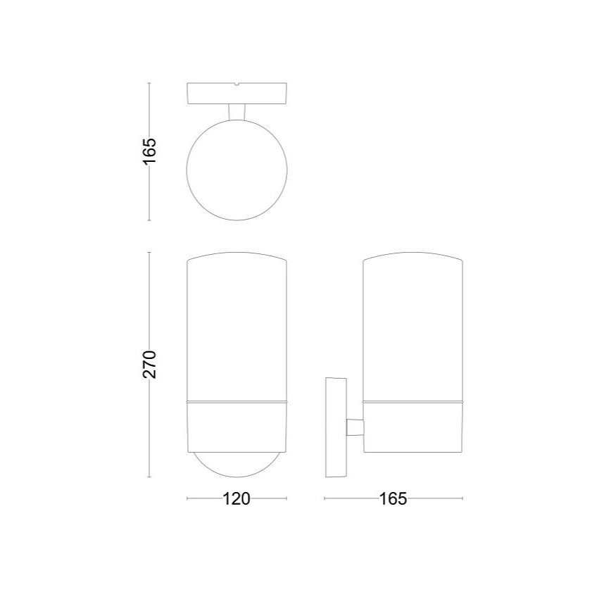 Philips - Spoljašnja zidna lampa FLAREON 1xE27/25W/230V IP44