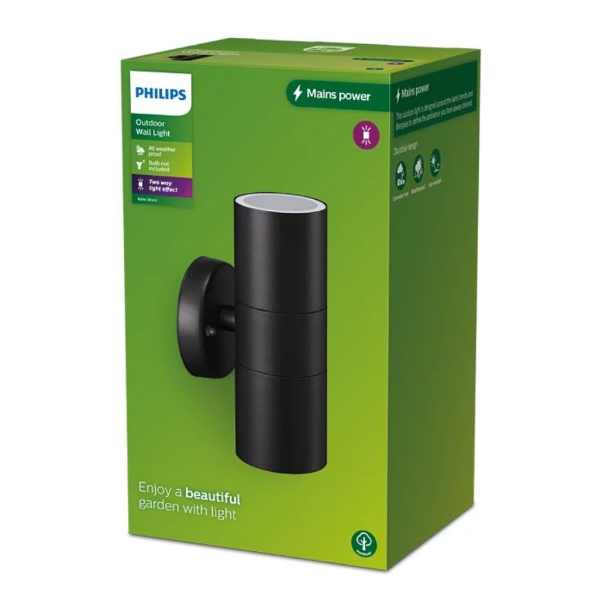 Philips - Spoljašnja zidna lampa KYLIS 2xGU10/25W/230V IP44