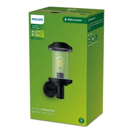 Philips - Spoljašnja zidna lampa LISTRA 1xE27/25W/230V IP44