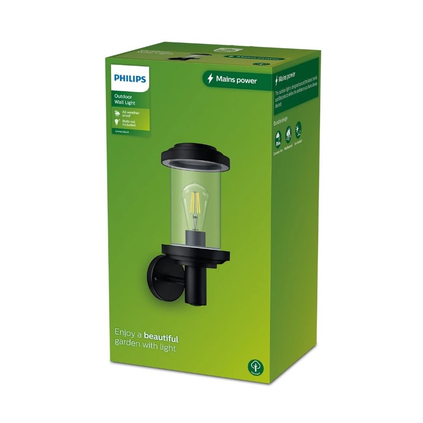 Philips - Spoljašnja zidna lampa LISTRA 1xE27/25W/230V IP44