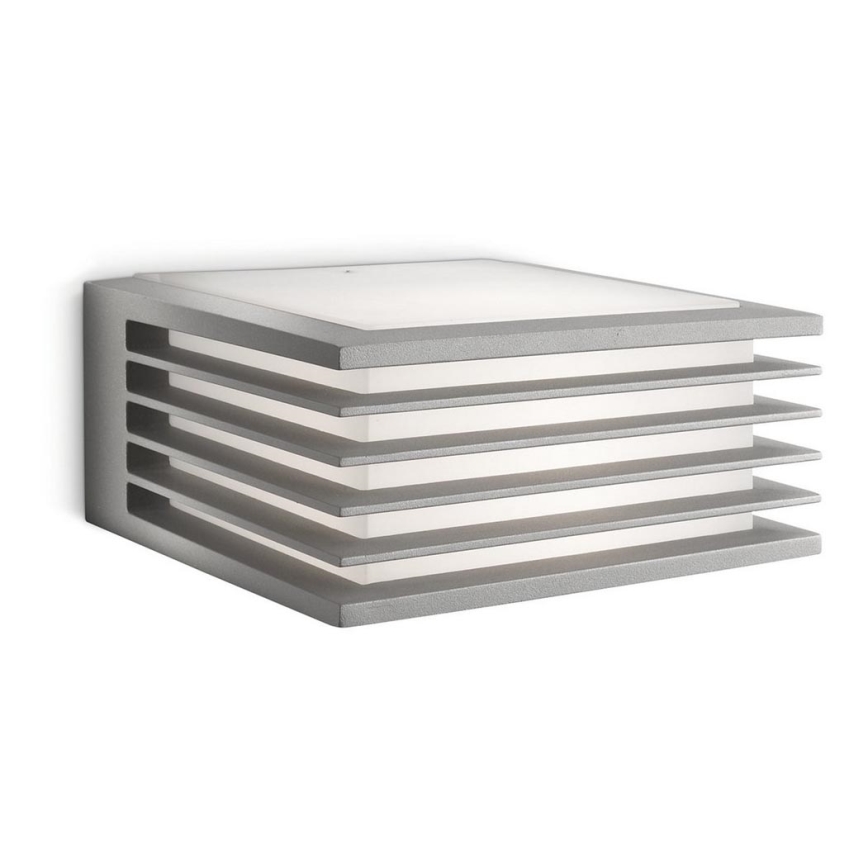 Philips - Spoljašnja zidna lampa SHADES 1xE27/15W/230V IP44 sivo
