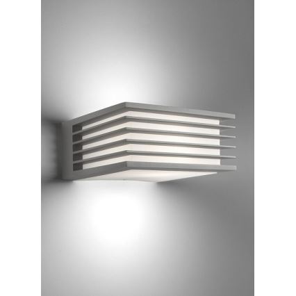 Philips - Spoljašnja zidna lampa SHADES 1xE27/15W/230V IP44 sivo