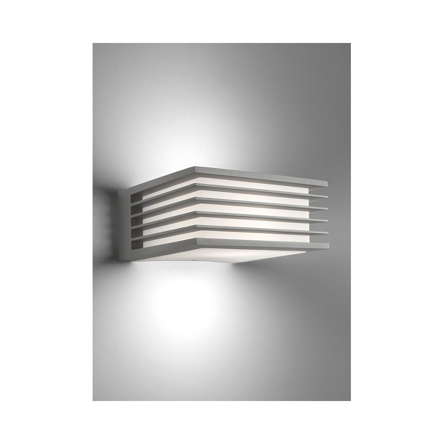 Philips - Spoljašnja zidna lampa SHADES 1xE27/15W/230V IP44 sivo