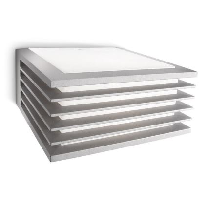 Philips - Spoljašnja zidna lampa SHADES 1xE27/15W/230V IP44 sivo