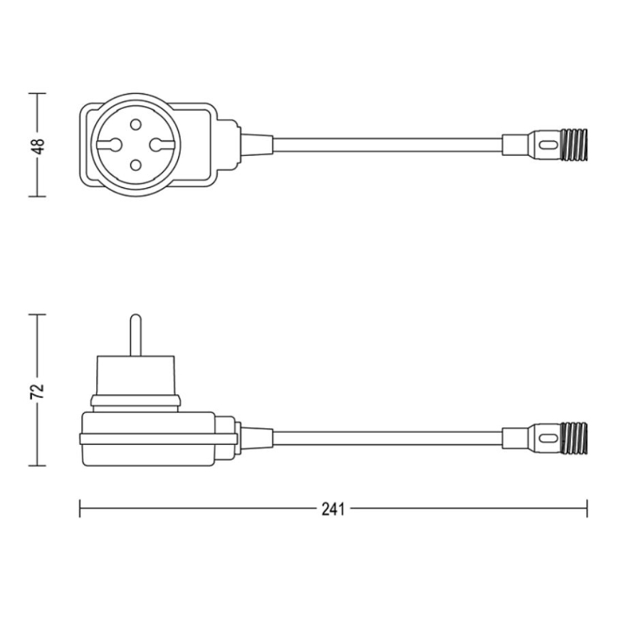 Philips - Spoljašnji adapter za struju GARDENLINK 12W/24/230V IP44