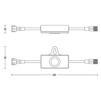 Philips - Spoljašnji senzor za dan/noć sa tajmerom GARDENLINK 24V IP67