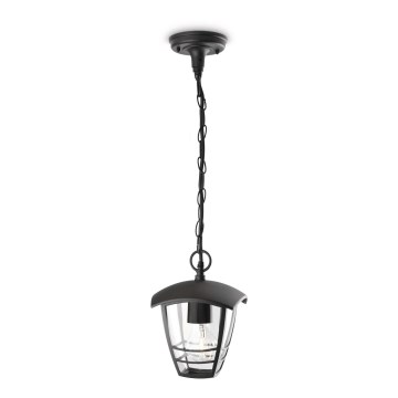 Philips - Spoljašnji viseći luster 1xE27/60W/230V crno