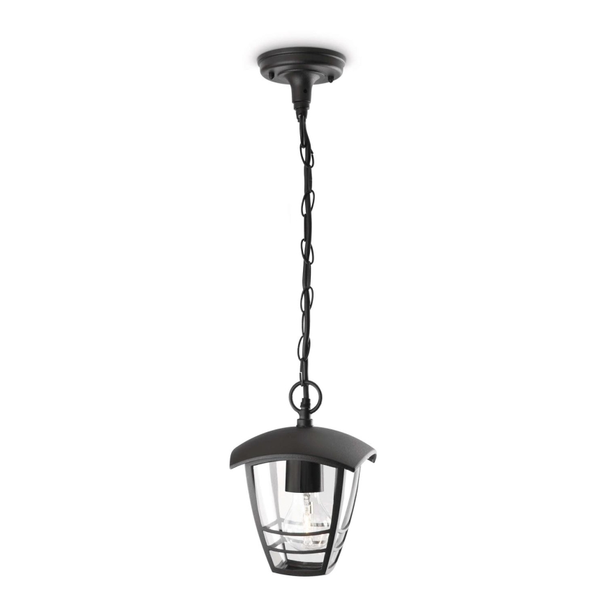 Philips - Spoljašnji viseći luster 1xE27/60W/230V crno