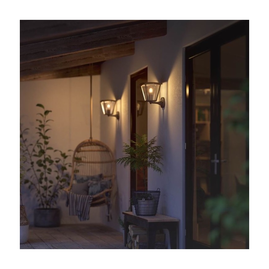 Philips - Spoljašnja prigušiva zidna svetiljka Hue INARA 1xE27/7W/230V Wi-Fi IP44