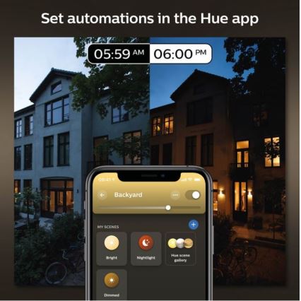 Philips - Spoljašnja prigušiva zidna svetiljka Hue INARA 1xE27/7W/230V Wi-Fi IP44