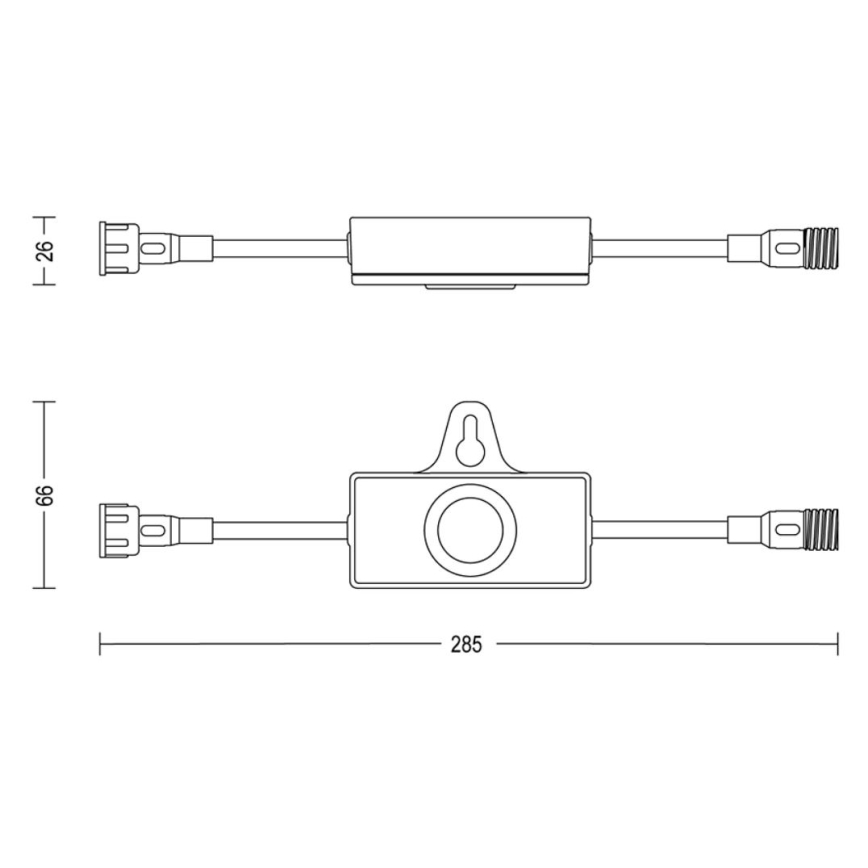 Philips - Spoljni senzor sumraka sa tajmerom GARDENLINK 24V IP67