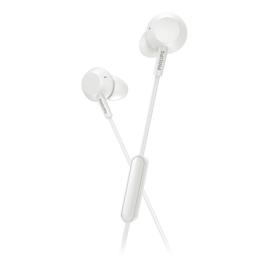 Philips TAE4105WT/00 - Slušalice sa mikrofonom, 3,5 mm JACK, bele