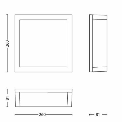 Philips - Vanjska plafonska svjetlijka 2xE27/14W/230V IP44 sivo