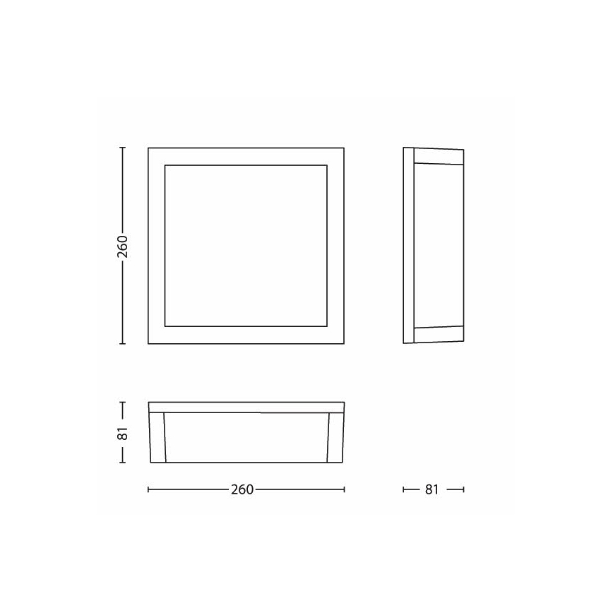 Philips - Vanjska plafonska svjetlijka 2xE27/14W/230V IP44 sivo