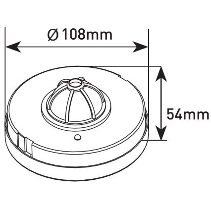 PIR senzor pokreta 1200W/230V
