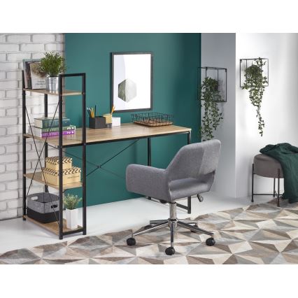 Pisaći sto SERENOR crna/hrast sonoma