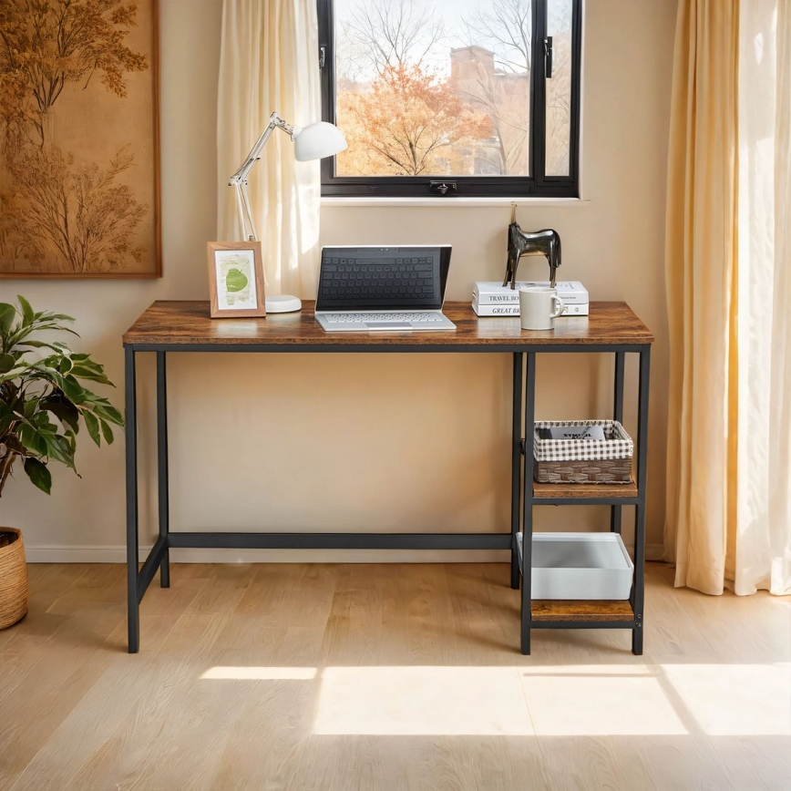 Pisaći sto SOLEA braon/crni