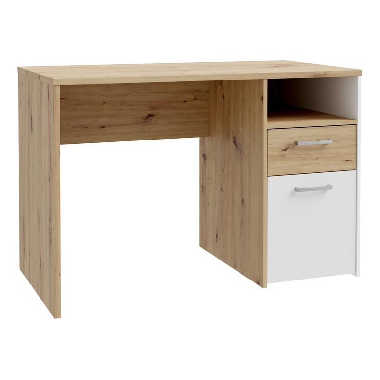 Pisaći sto URO hrast artisan/bela