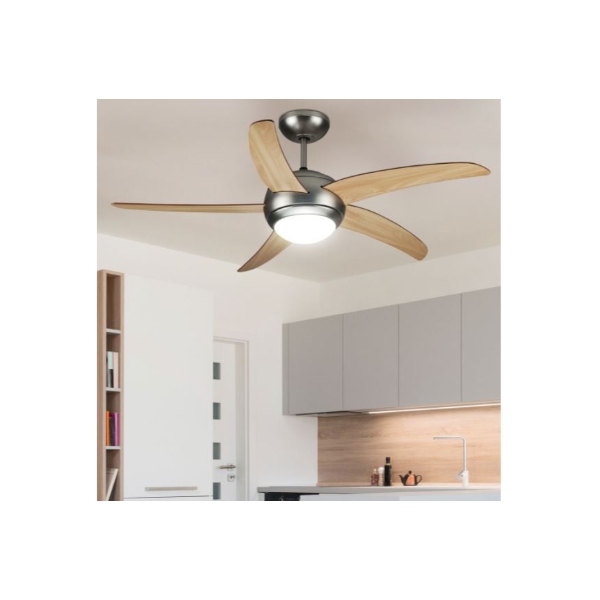 Plaf. vent. 2xE27/20W/230V pr. 132 cm + Daljinski upravljač