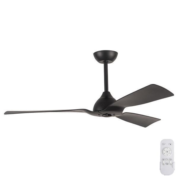 Plaf. vent. pr. 132 cm IP44 crni + Daljinski upravljač