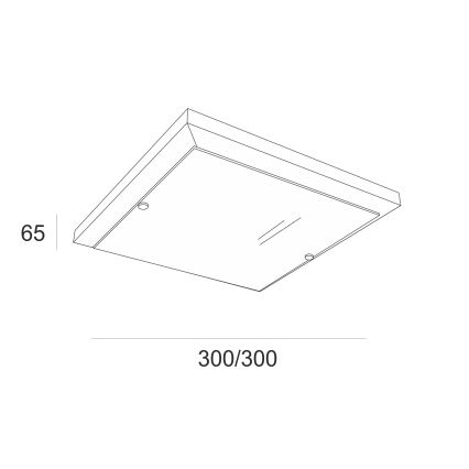 Plafonjera 1xE27/60W/230V bor