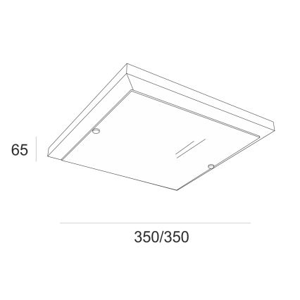 Plafonjera 2xE27/60W/230V bor