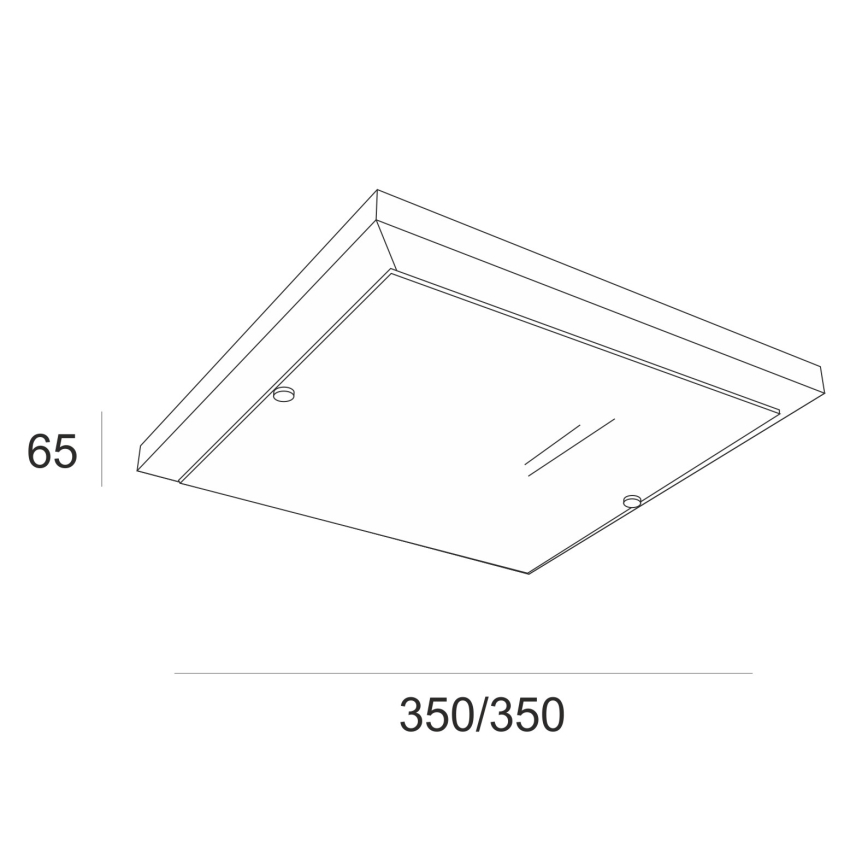 Plafonjera 2xE27/60W/230V bukva