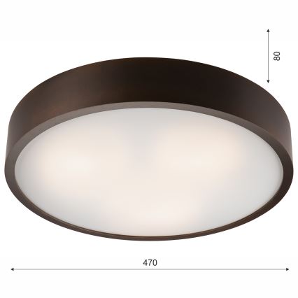 Plafonjera 3xE27/60W/230V bor