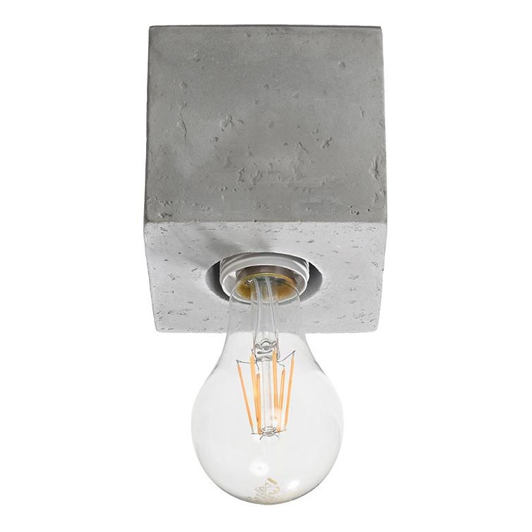 Plafonjera ABEL 1xE27/60W/230V beton