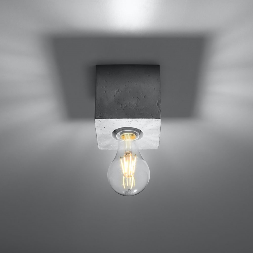 Plafonjera ABEL 1xE27/60W/230V beton