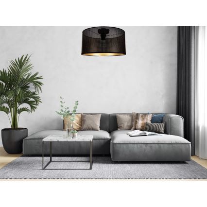 Plafonjera ALDO 1xE27/60W/230V pr. 40 cm crni