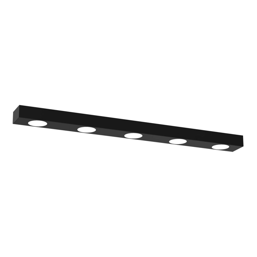 Plafonjera ALEXANDER 5xGX53/12W/230V crni
