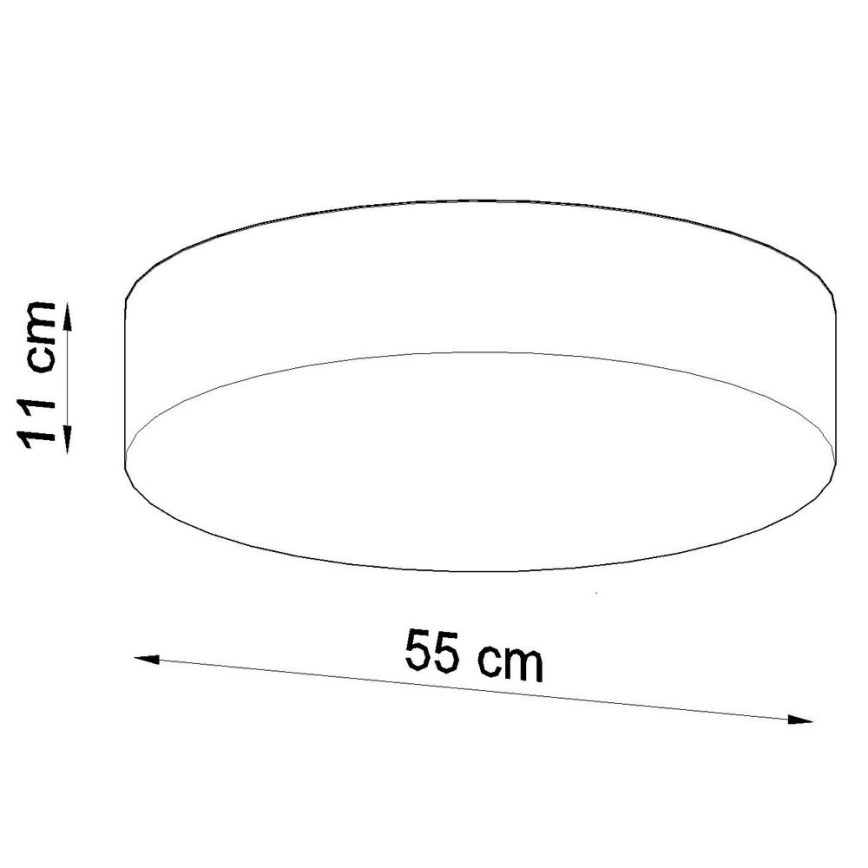 Plafonjera ARENA 4xE27/60W/230V crni