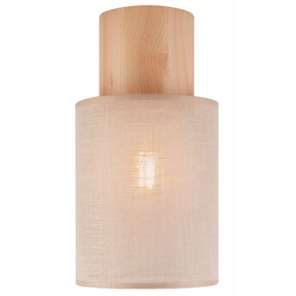 Plafonjera ARI 1xE27/60W/230V pr. 16 cm bež bukva