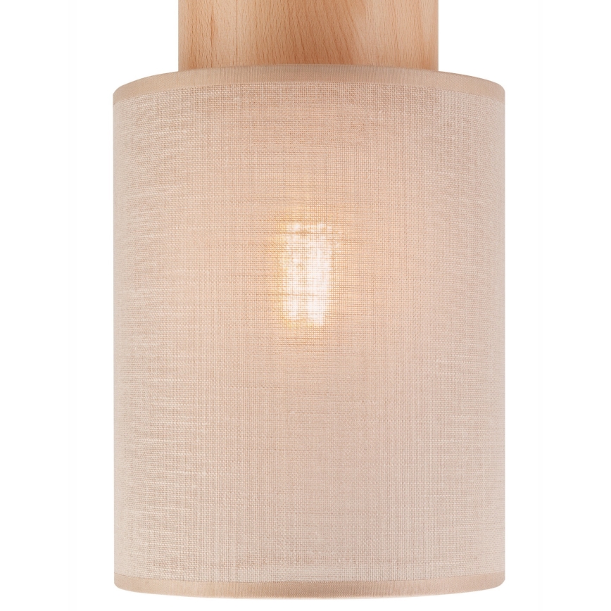 Plafonjera ARI 1xE27/60W/230V pr. 16 cm bež bukva