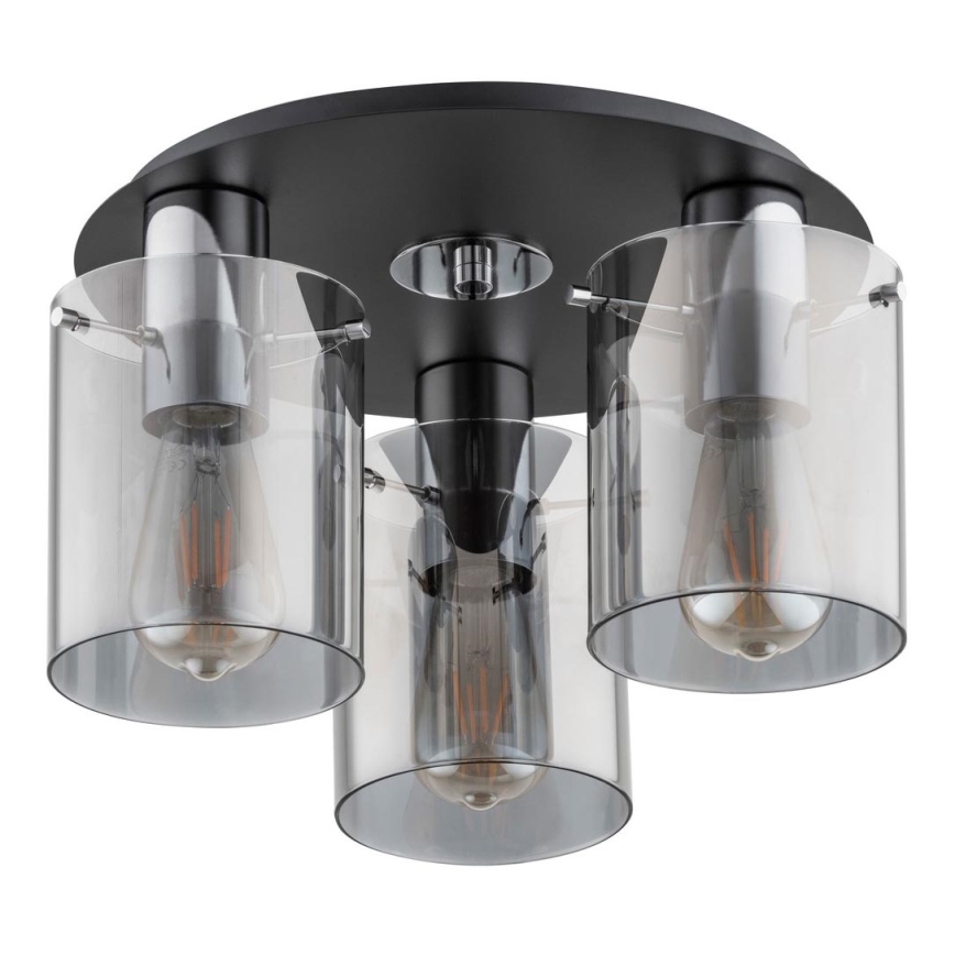 Plafonjera ATMAN 3xE27/60W/230V sjajni krom