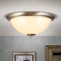 Plafonjera AUSTRIAN OLD LAMP 3xE27/60W/230V pr. 50 cm bronzana/bež