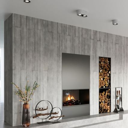 Plafonjera BASIC AR111 2xGU10/40W/230V beton