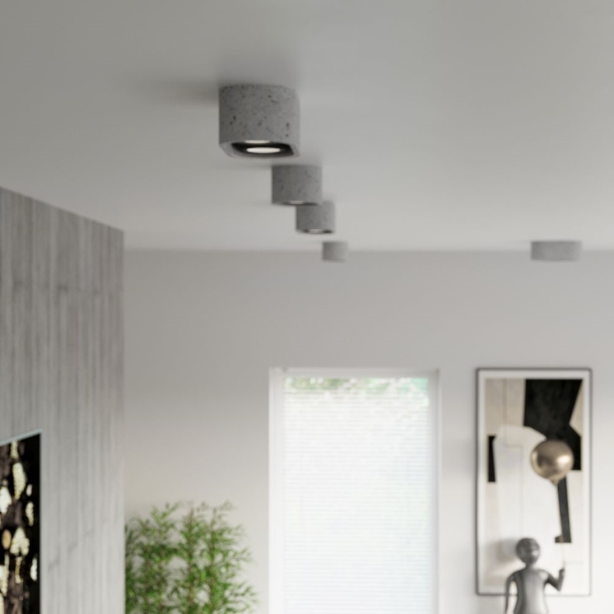 Plafonjera BASIC AR111 2xGU10/40W/230V beton