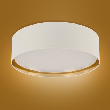 Plafonjera BILBAO 4xE27/15W/230V pr. 60 cm bela/zl.